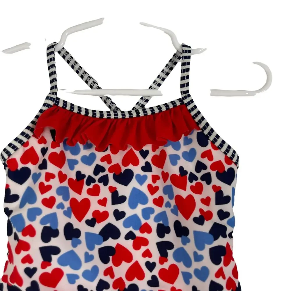 Healthtex Size 24 Mo Red White & Blue 4th of July Swimming‎ Suit